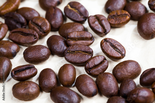 natural fresh roasted coffee beans