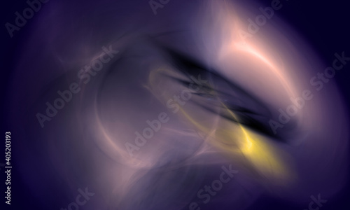 Abstract artificial substance or cosmic process in purple and yellow hues. Micro or macro cosmos. Far galaxy or mysterious unknown life. Great as banner, art or background design.