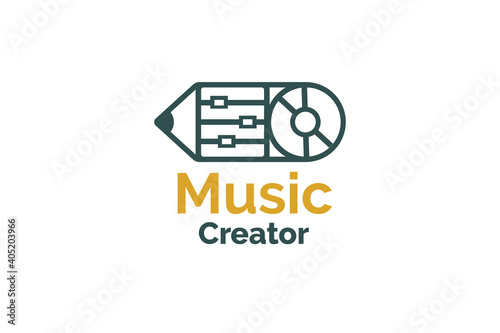 Music Creator Logo Design Template