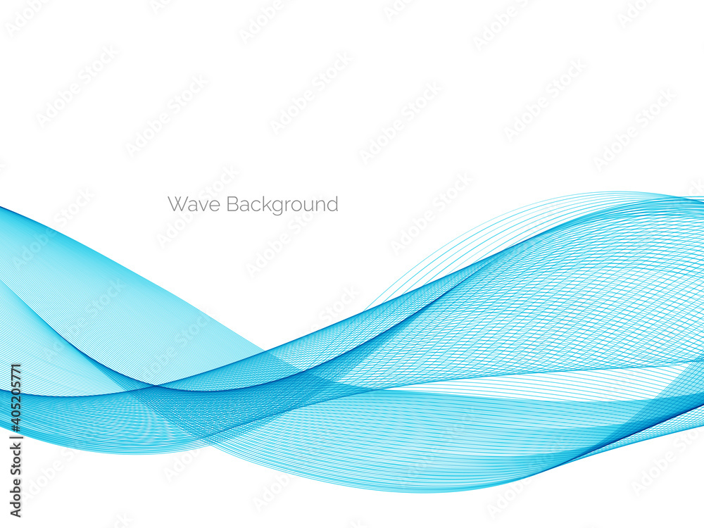 Abstract smooth stylish blue wave background Abstract smooth stylish blue wave background