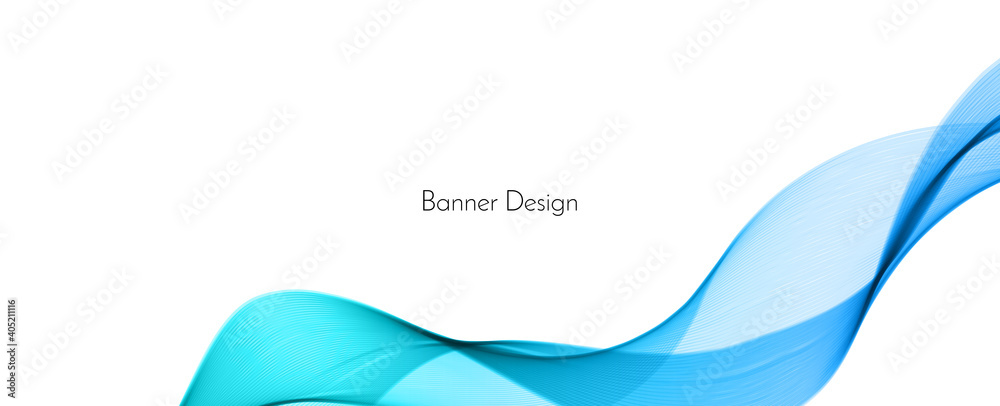 Modern blue motion flowing wave banner background Modern blue motion flowing wave banner background