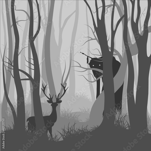 Creepy deer