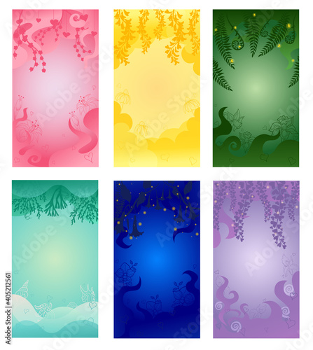 Enchanted Valentine's Day Set of Background