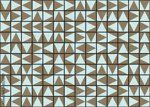 Abstract Geometric Pattern generative computational art illustration