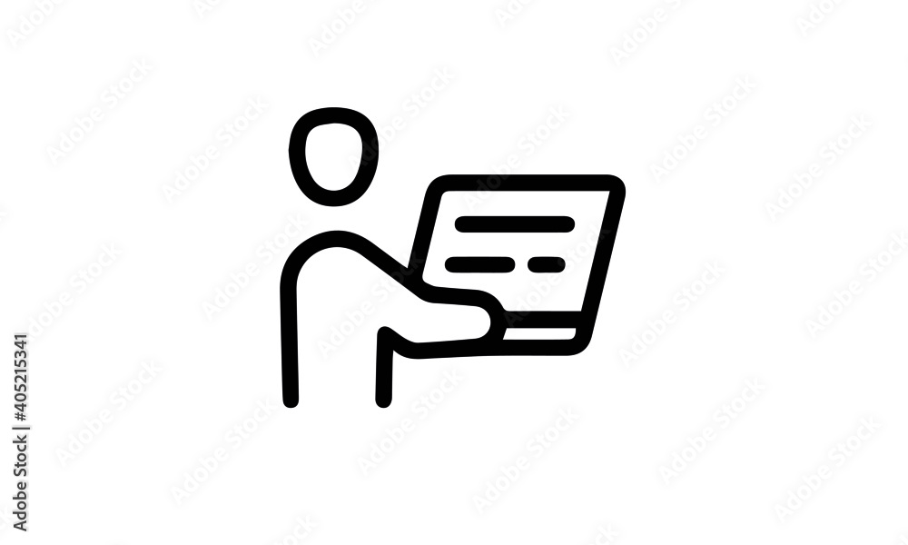 Remote Work Icon vector design 