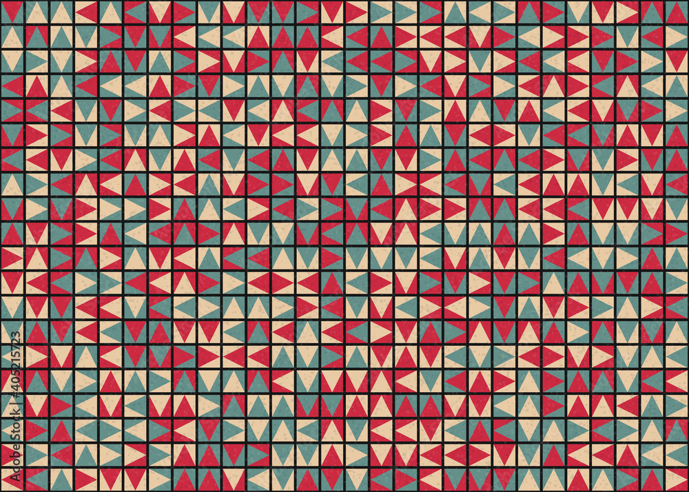 Fototapeta premium Abstract Geometric Pattern generative computational art illustration