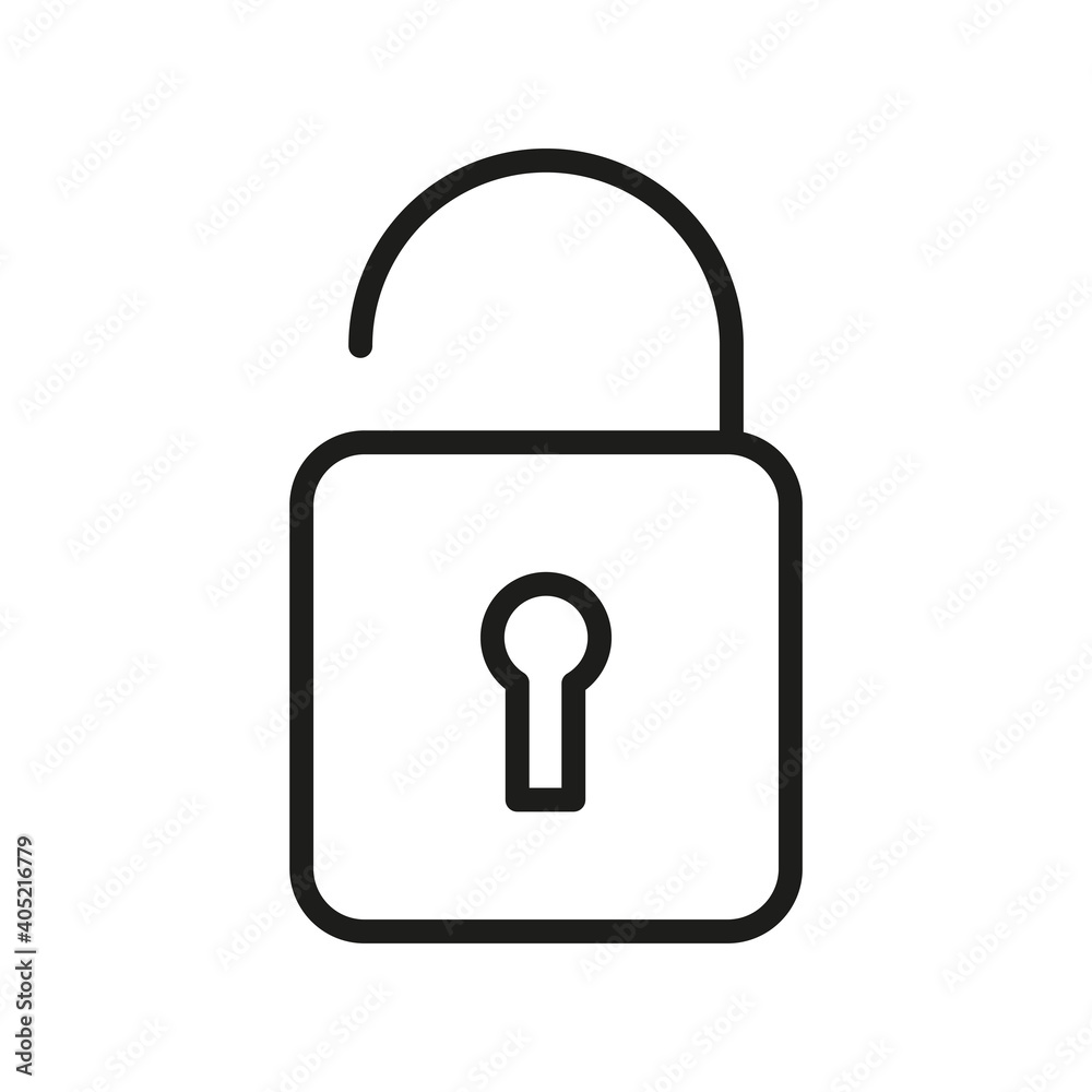 Lock Outline Vector Icon. Modern Style, Premium Quality. Lock Outline Vector Icon. Modern Style, Premium Quality.