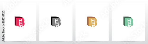  Ladder On Letter Logo Design B
