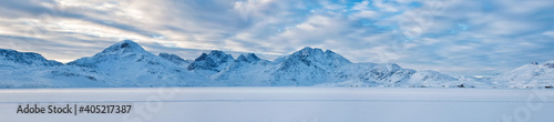 Artic winter scene - banner background image