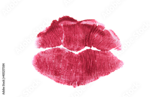 Photos lipstick imprint isolated