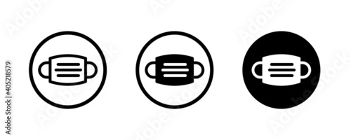 Sanitation protection facemask icon set respiratory face masks medical FFP1 protection surgical disease, sickness, alergies, pollution, corona, covid 19 surgical  Safety breathing flu Mouth guard