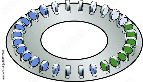 A monthly supply of birth control / contraceptive pills.