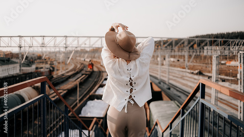 woman on the bridge