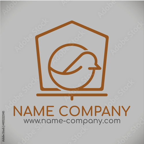 logo niche oiseaux oiseau nichoir