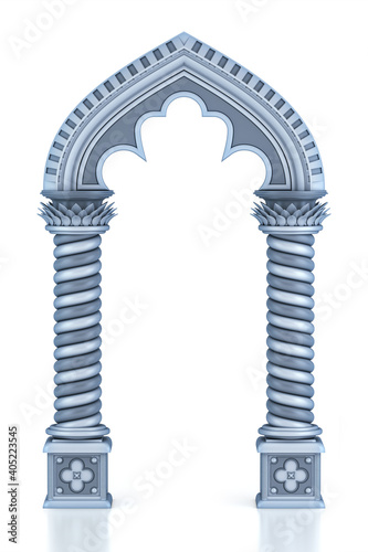 Classic arch concept (3d render)