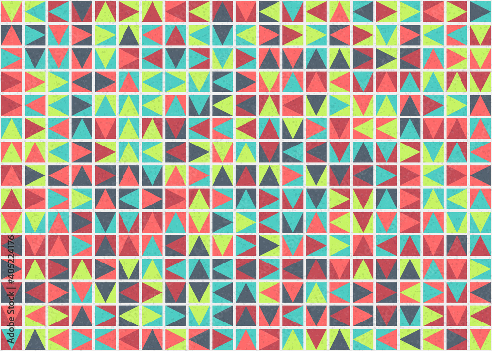 Fototapeta premium Abstract Geometric Pattern generative computational art illustration