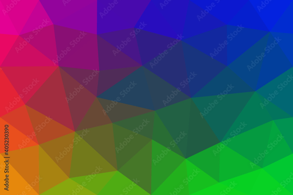 Obraz premium abstract colorful gradient rainbow polygon pattern triangle geometric background.