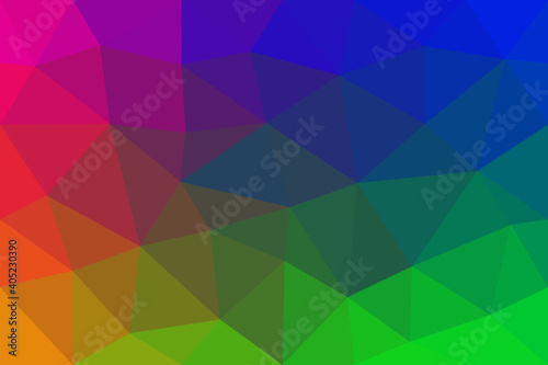 abstract colorful gradient rainbow polygon pattern triangle geometric background.