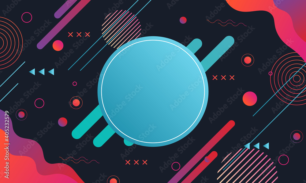 Abstract futuristic gradient geometric background.