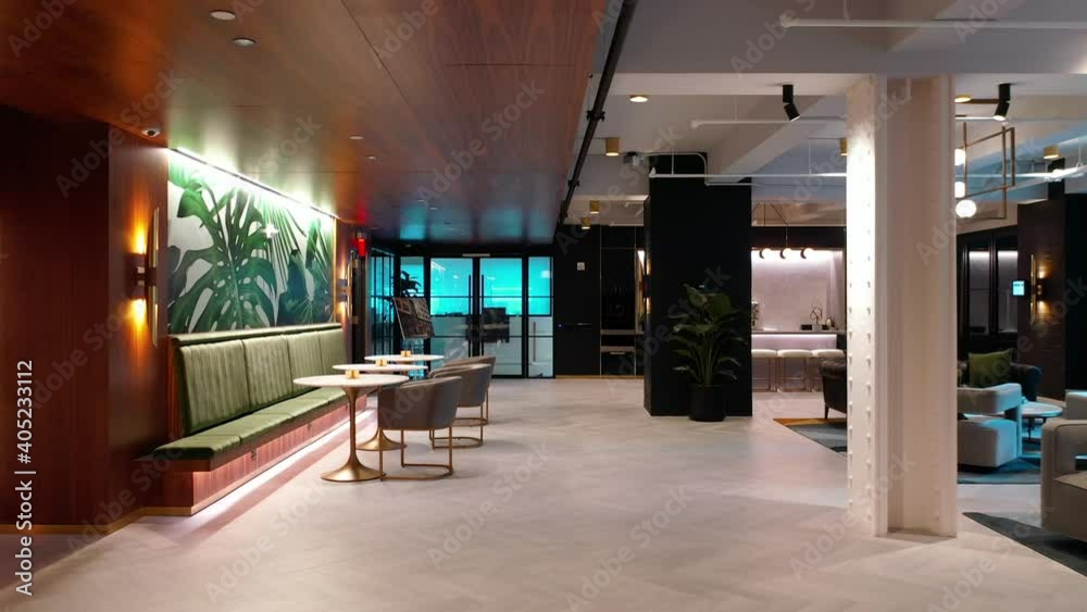 View of a Modern Office Space in New York City View of a Modern Office Space in New York City