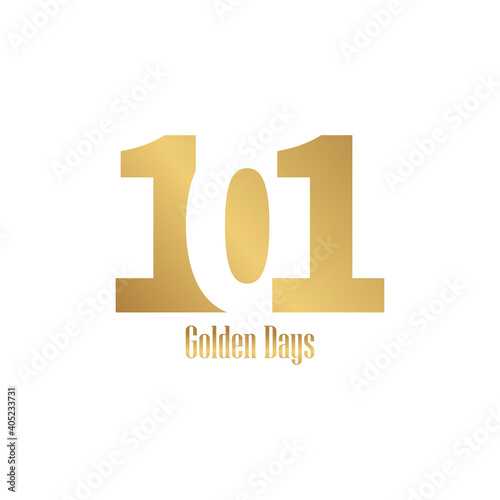 101 Golden letter-type vector logo design