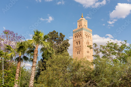 Minaret of Koutoubia Mosque, Marrakesh, Morocco