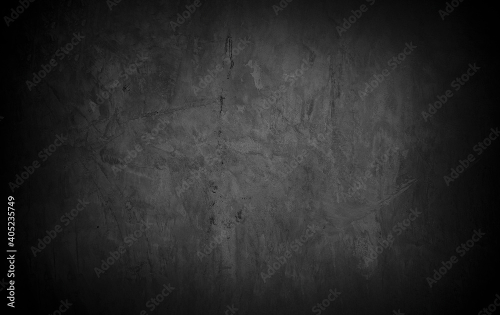 Old wall texture cement dark black gray  background abstract grey color design are light with white gradient background.