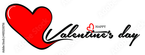 Valentines day background with heart pattern and typography of happy valentines day text . Vector illustration. Wallpaper, flyers, invitation, posters, brochure, banners.