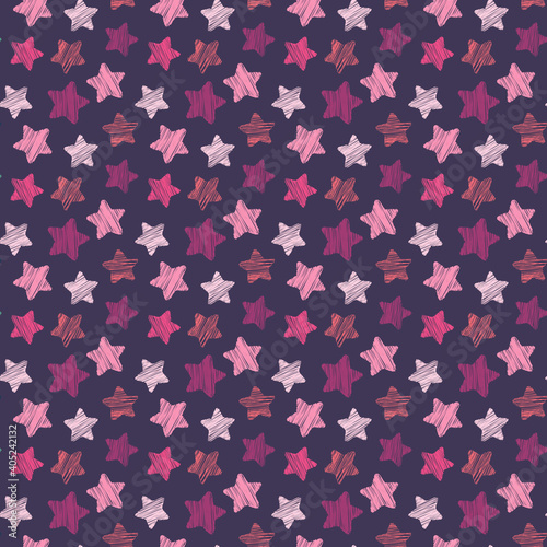 Seamless texture with stars, raster version