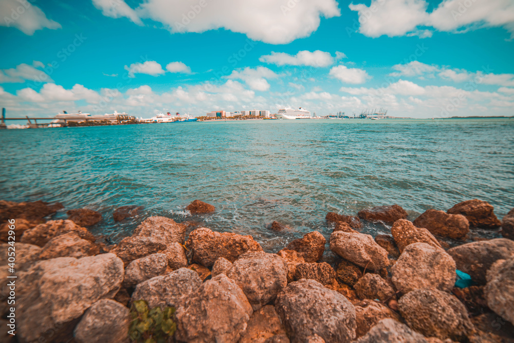 view of the sea from the sea