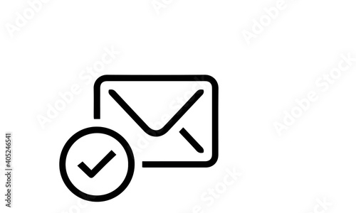Mail Line Icon vector design 