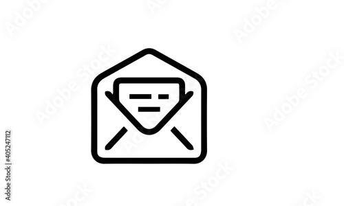 Mail Line Icon vector design 