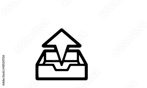 Mail Line Icon vector design 