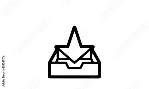 Mail Line Icon vector design 