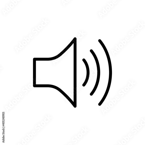 Audio speaker line icon