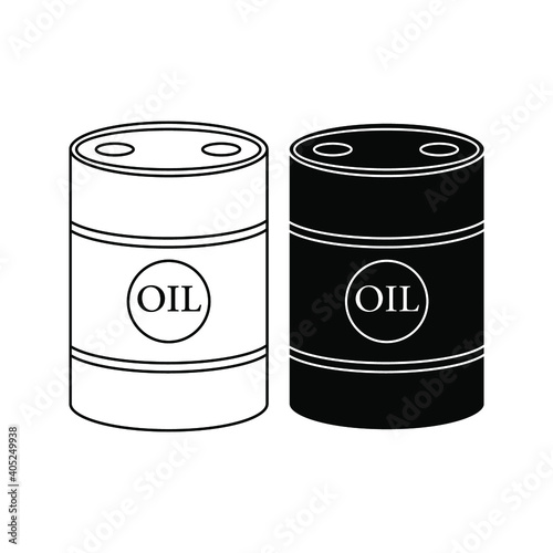 Barrel vector icon color editable