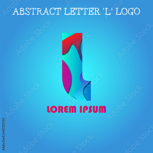 Abstract letter L