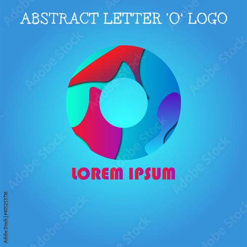 Abstract letter O