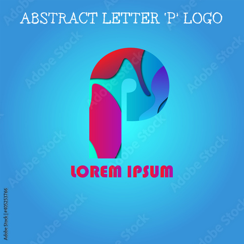 Abstract letter P
