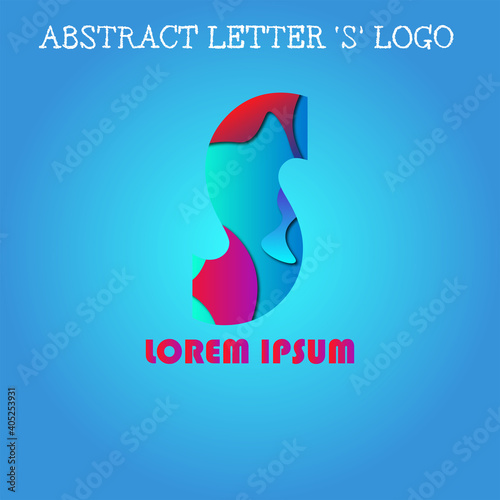 Abstract letter S