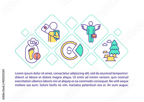 Transition to renewable energy concept icon with text. PPT page vector template. Global warming problerm. Climate justice. Brochure, magazine, booklet design element with linear illustrations