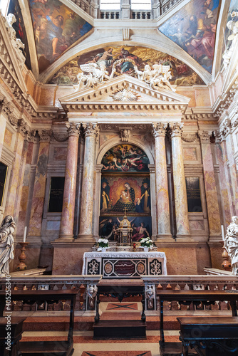 Basilica of St. Anastasia. Interior. Verona, Italy