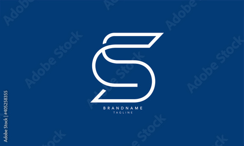 Alphabet letters Initials Monogram logo SC, CS, S and C