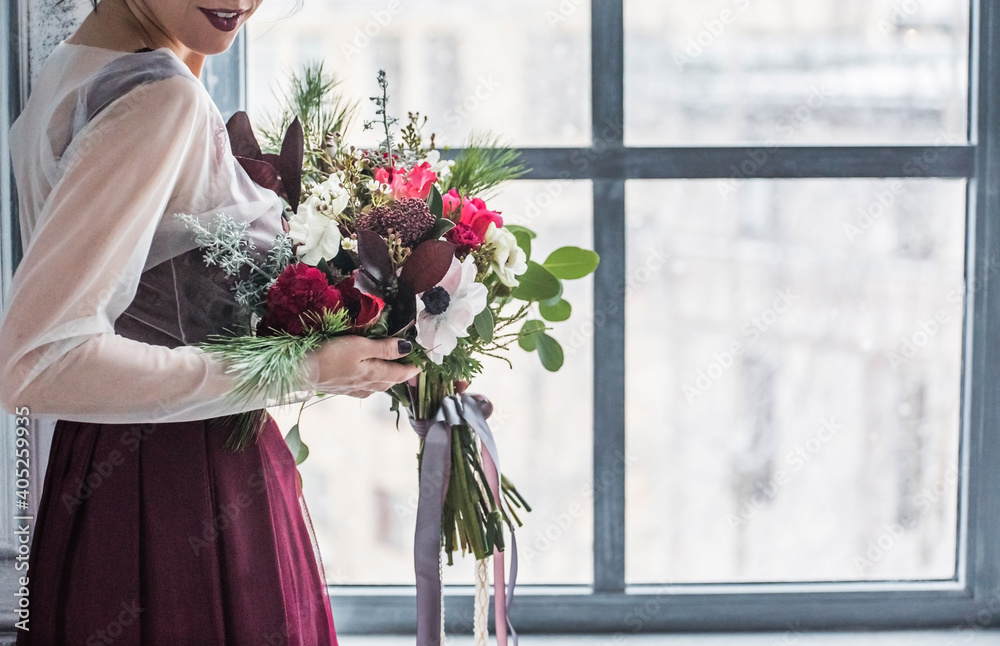 nice women with flowers