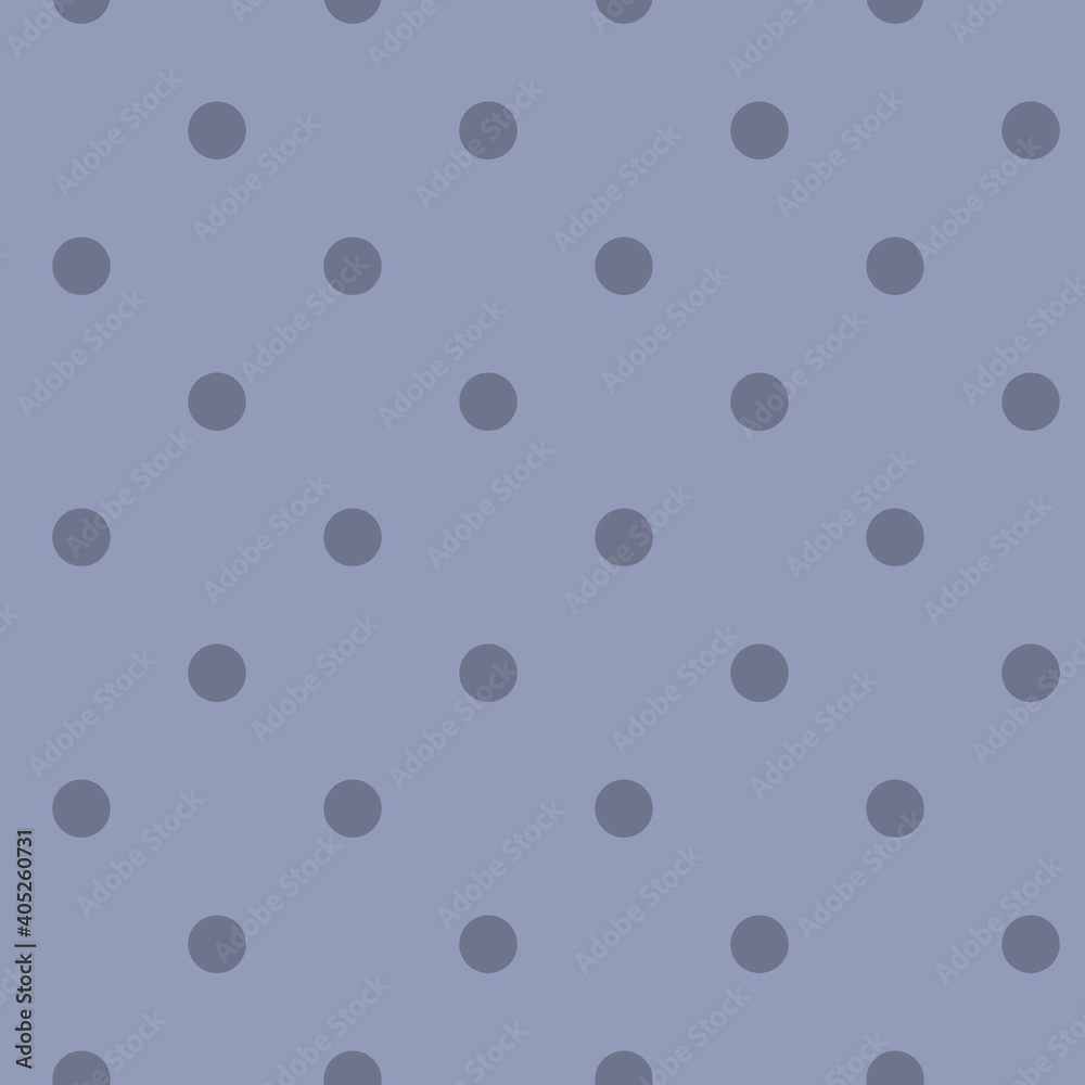 Seamless background of grey and pink polka dots on grey