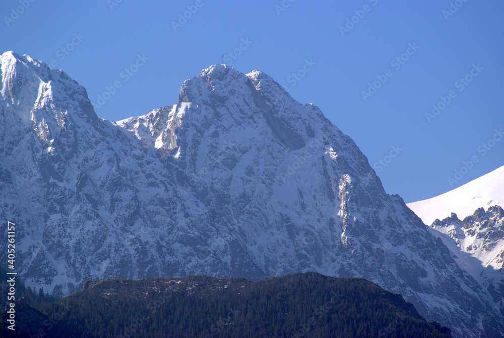 Fototapeta premium Giewont, Tatras Polish mountains, panorama