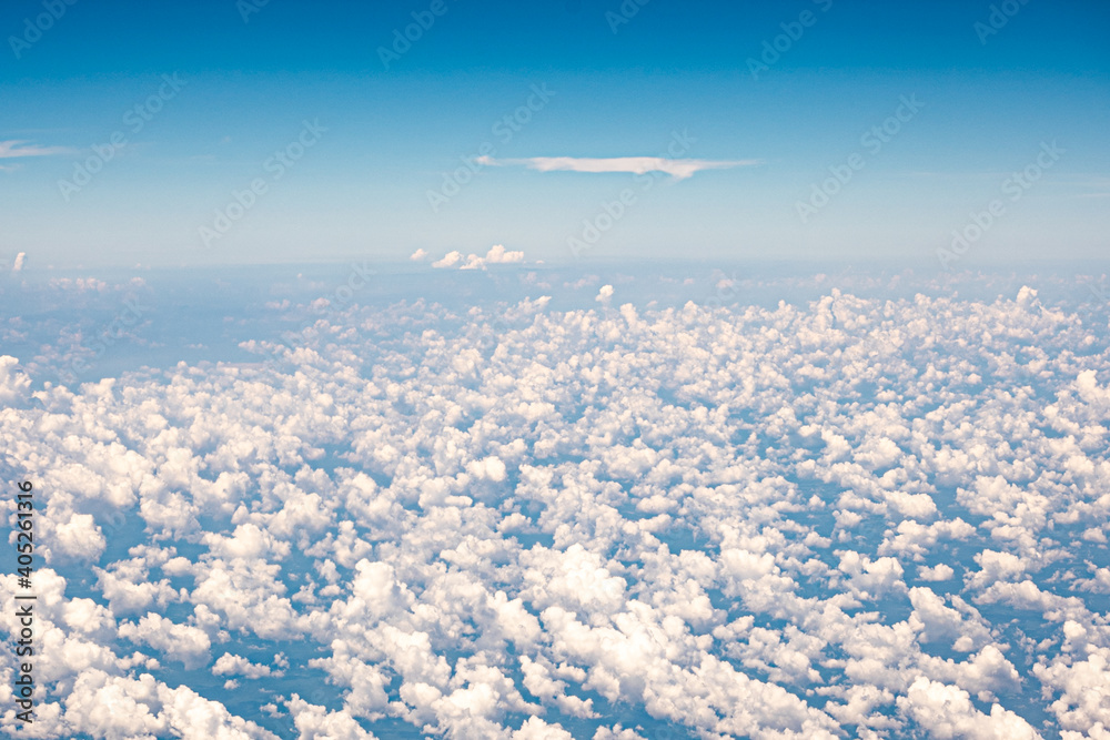 Fototapeta premium Airplanes and clouds