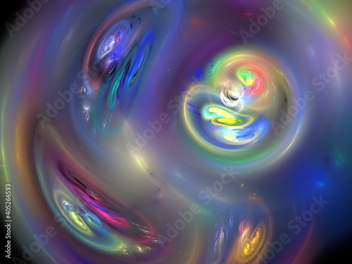abstract galaxy and fractal
