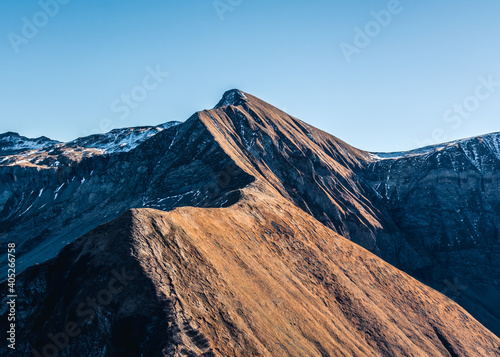 alp mountain in autumn 