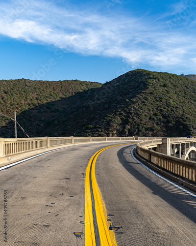 road in the mountains big sur